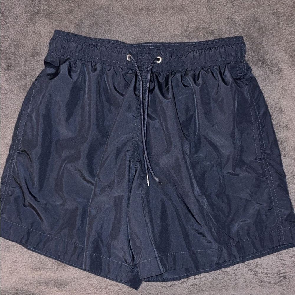 Navy Blue Drawstring Shorts